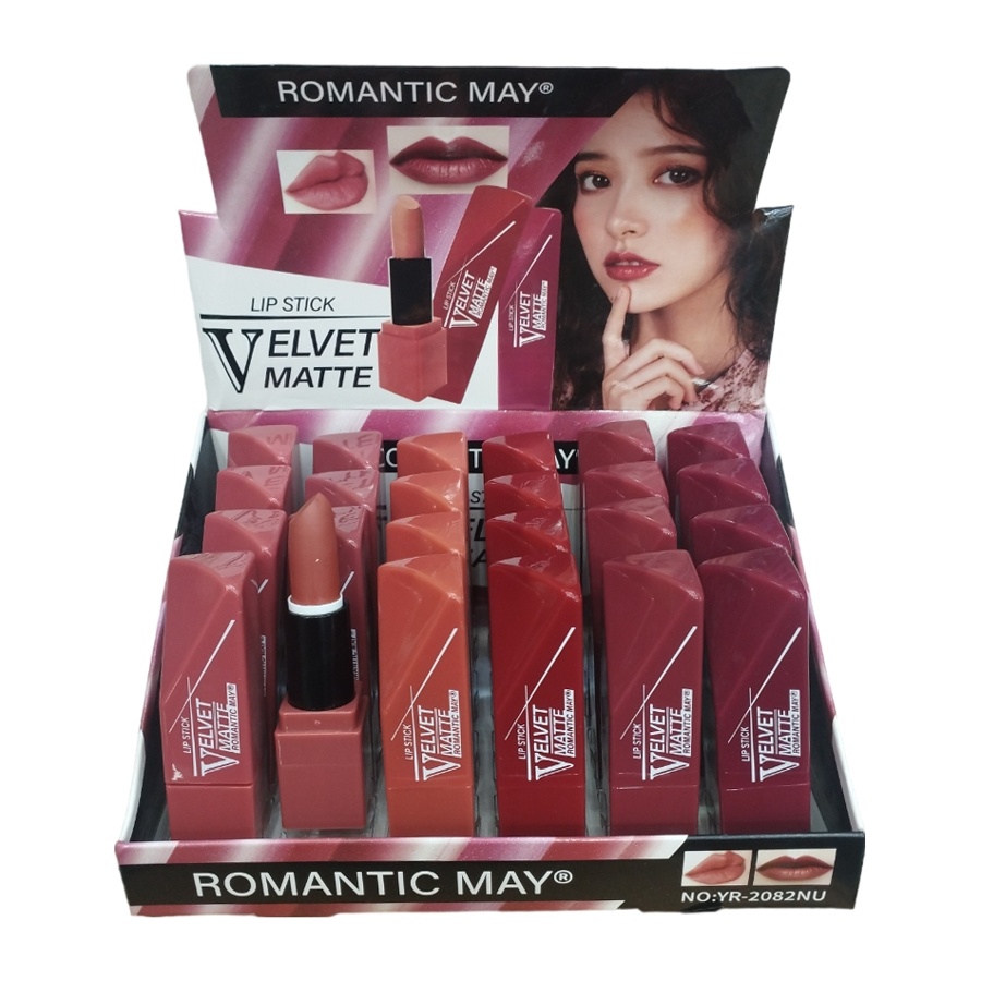رژ لب جامد رمانتیک می Velvet matte بسته 24 عددی - Image 2