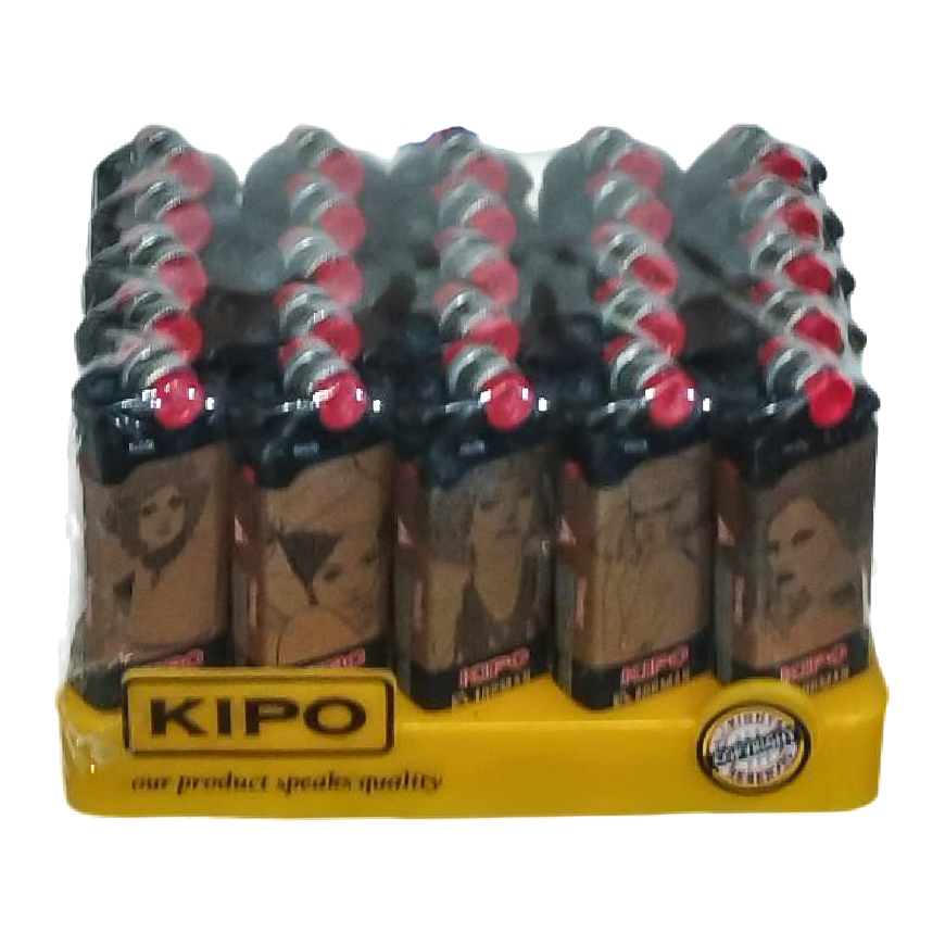 فندک سنگی کیپو طرح دختر بسته 50 عددی