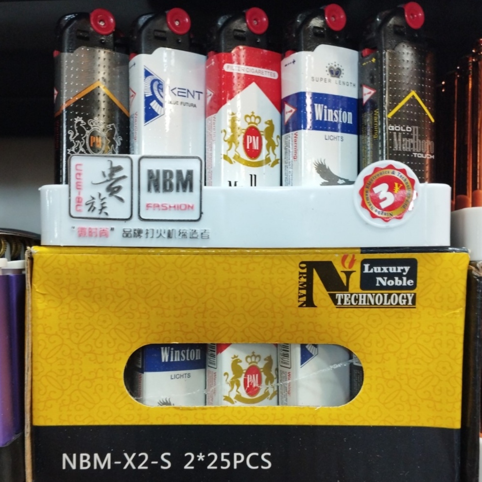 فندک سنگی NBM بسته 50 عددی طرح سیگار