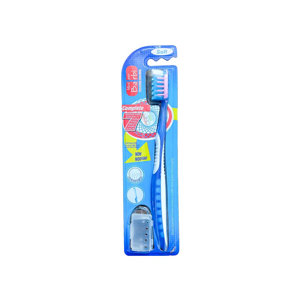 مسواک باربی barbi برس نرم مدل 7 کاره بسته 12 عددی