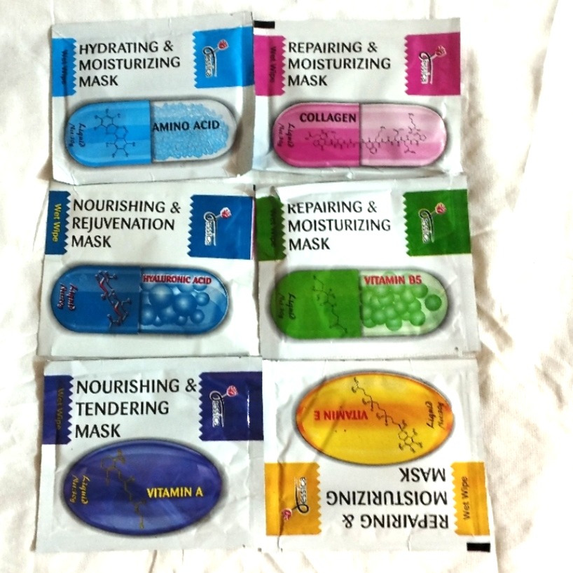 ماسک ویتامینه صورت بسته 100 عددی جور