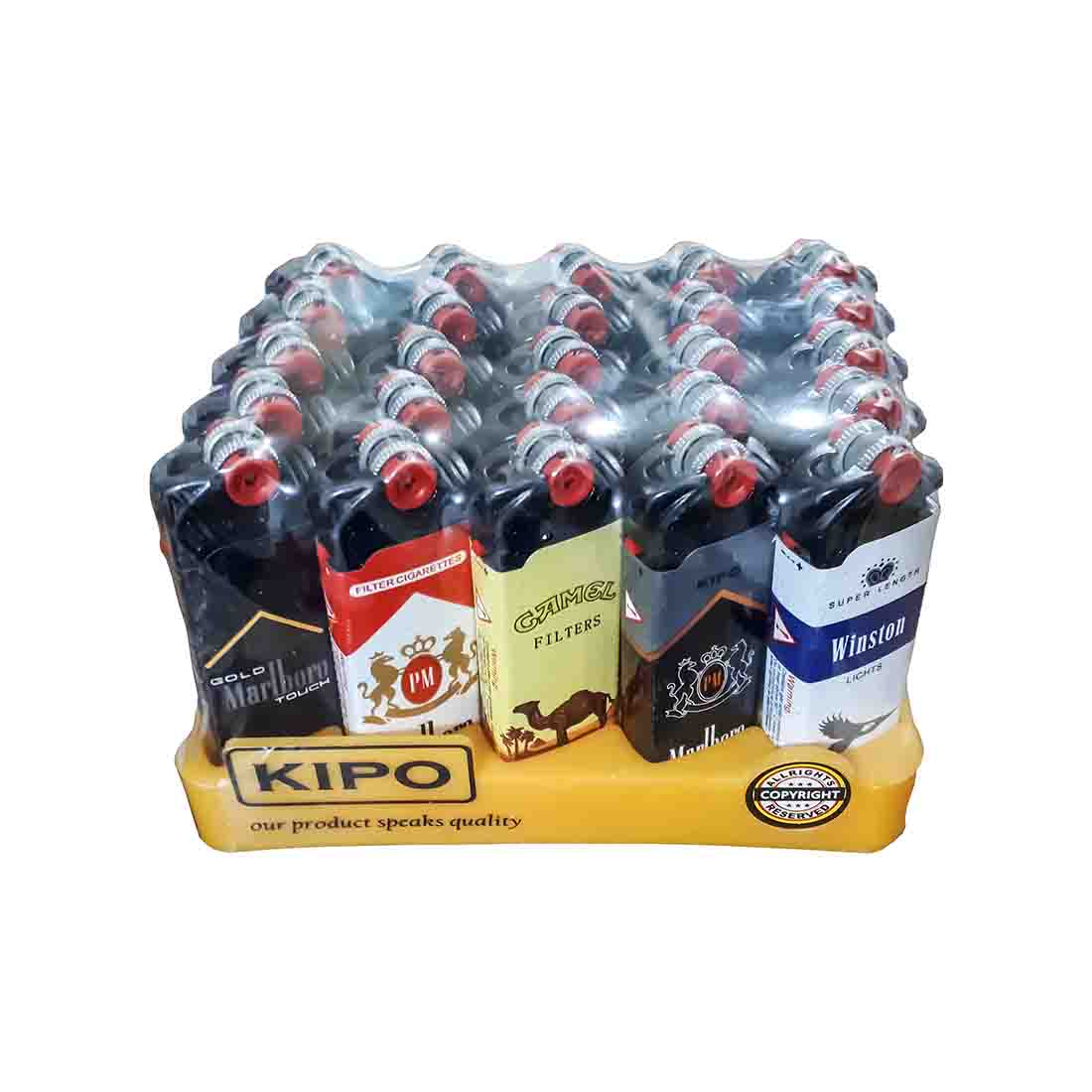 فندک سنگی کیپو مینی طرح سیگار بسته 50 عددی 1 فندک سنگی کیپو مینی طرح سیگار بسته 50 عددی