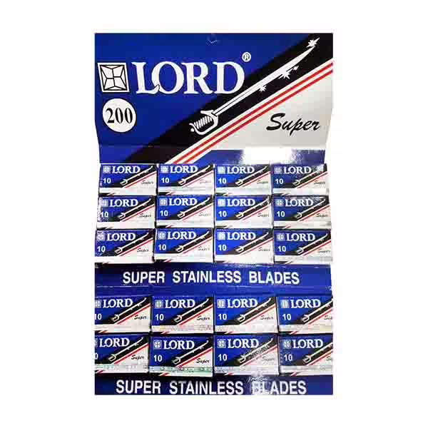 تیغ سنتی لرد Lord کیفیت عالی بسته 20 عددی 1 تیغ سنتی لرد Lord کیفیت عالی بسته 20 عددی