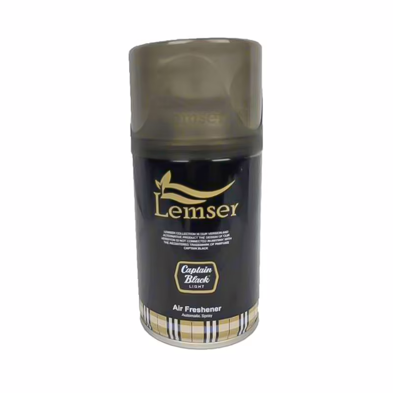 lemser-air-freshener-Captain-Black اسپری خوشبو کننده هوا لمسر مدل کاپیتان بلک حجم 250 میلی لیتر