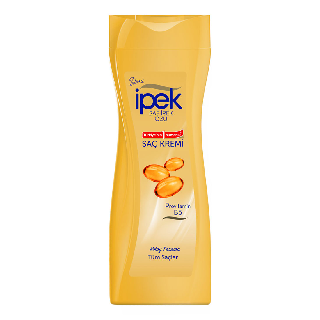 shampoo-ipek-saf-ipek-ozu-sac-kremi-Provitamin-B5 شامپو نرم کننده مو ipek ایپک مدل Provitamin B5 زرد