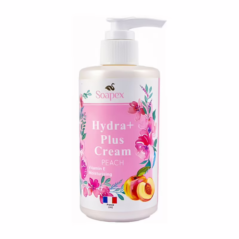 soapex-hydra-plus-PEACH-cream کرم آبرسان سوپکس Hydra Plus مدل PEACH حجم 250 میلی لیتر هلو