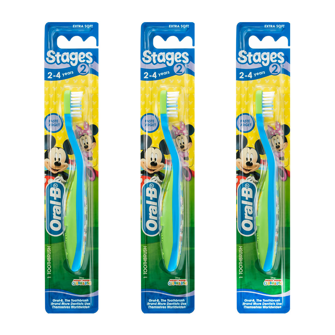 mesvak-oralb-children-toothbrush مسواک کودک اورال بی مدل Stages 2 بسته 96 عددی (کارتنی)