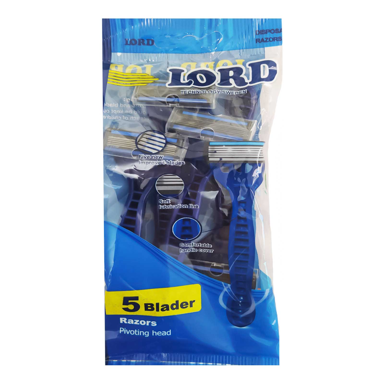 gillette-khod-tarash-lord-5-blader-razorz-omde-kartoni ژیلت خود تراش لرد 5 لبه صابونی پاکت 12 عددی مجموعه 16 عددی (کارتنی)