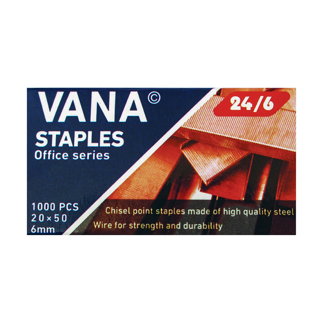 sozan-manganeh-vana-24-6-staples-office-series-1000pcs-6mm-omde سوزن منگنه وانا سایز 24/6 بسته 12 عددی