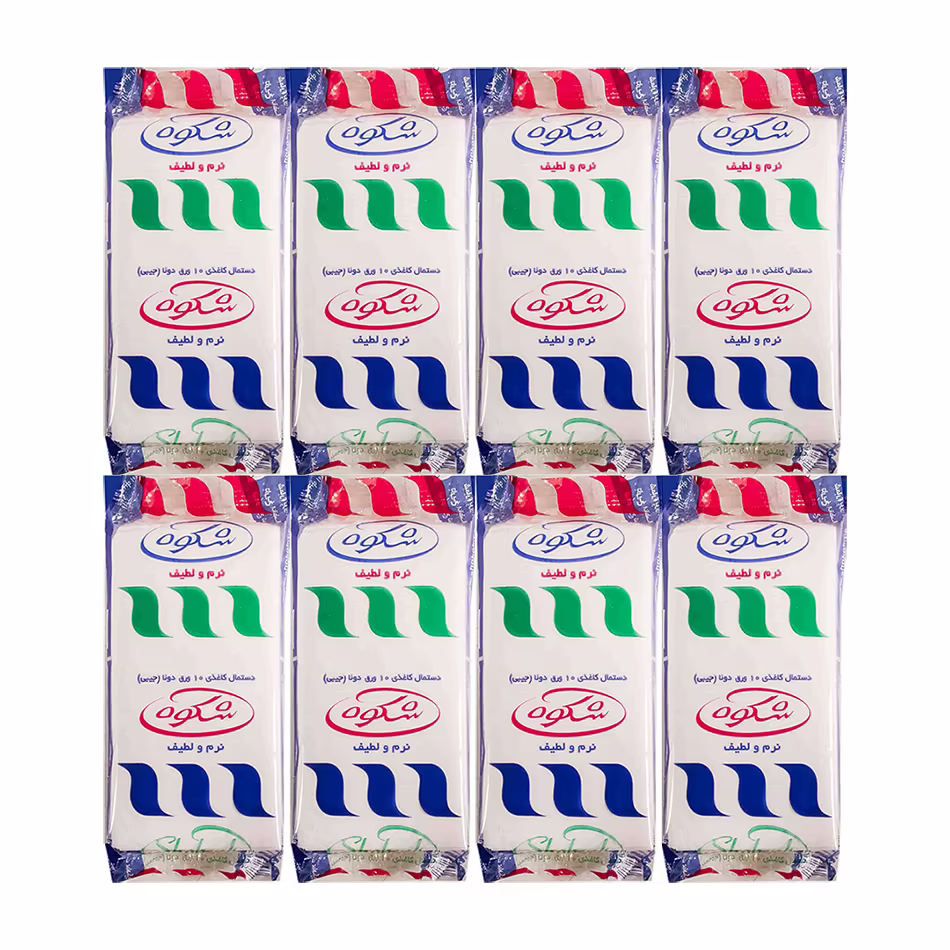 dastmal-kaghazi-jibi-shokoh-24pcs-24-adadi-omde-kartoni دستمال کاغذی جیبی شکوه بسته 24 عددی مجموعه 24 عددی (کارتنی)