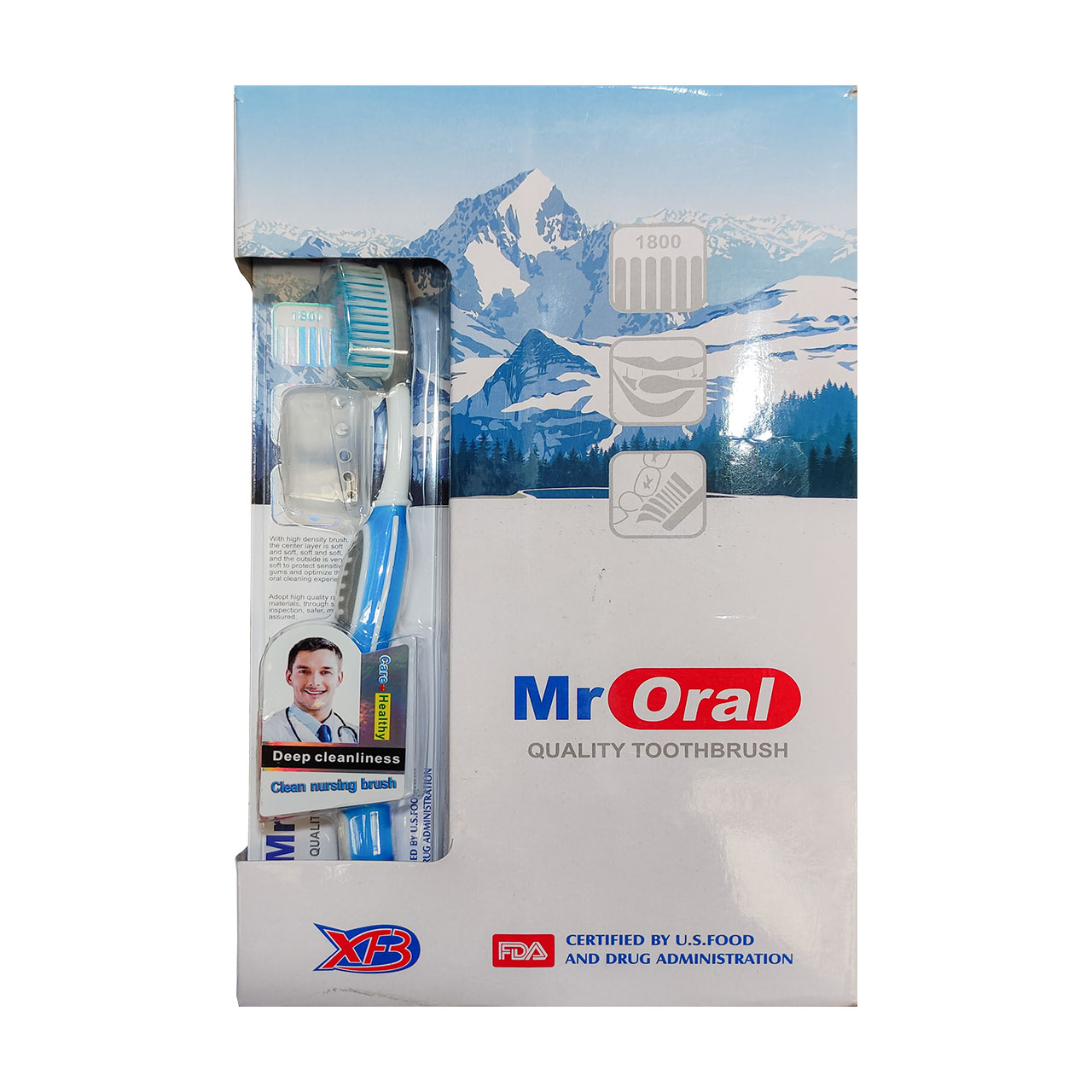 mesvak mr oral deep cleanliness 12pcs omde 1 مسواک مستر اورال مدل Deep Cleanliness بسته 12 عددی