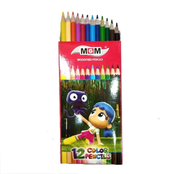 مداد رنگی MGM بسته 12 عددی مجموعه 12 عددی
