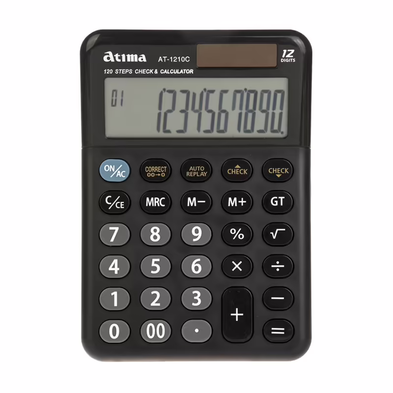 mashin hesab atima at-1210c عمده فروشی ماشین حساب آتیما مدل AT-1210C - استورکس