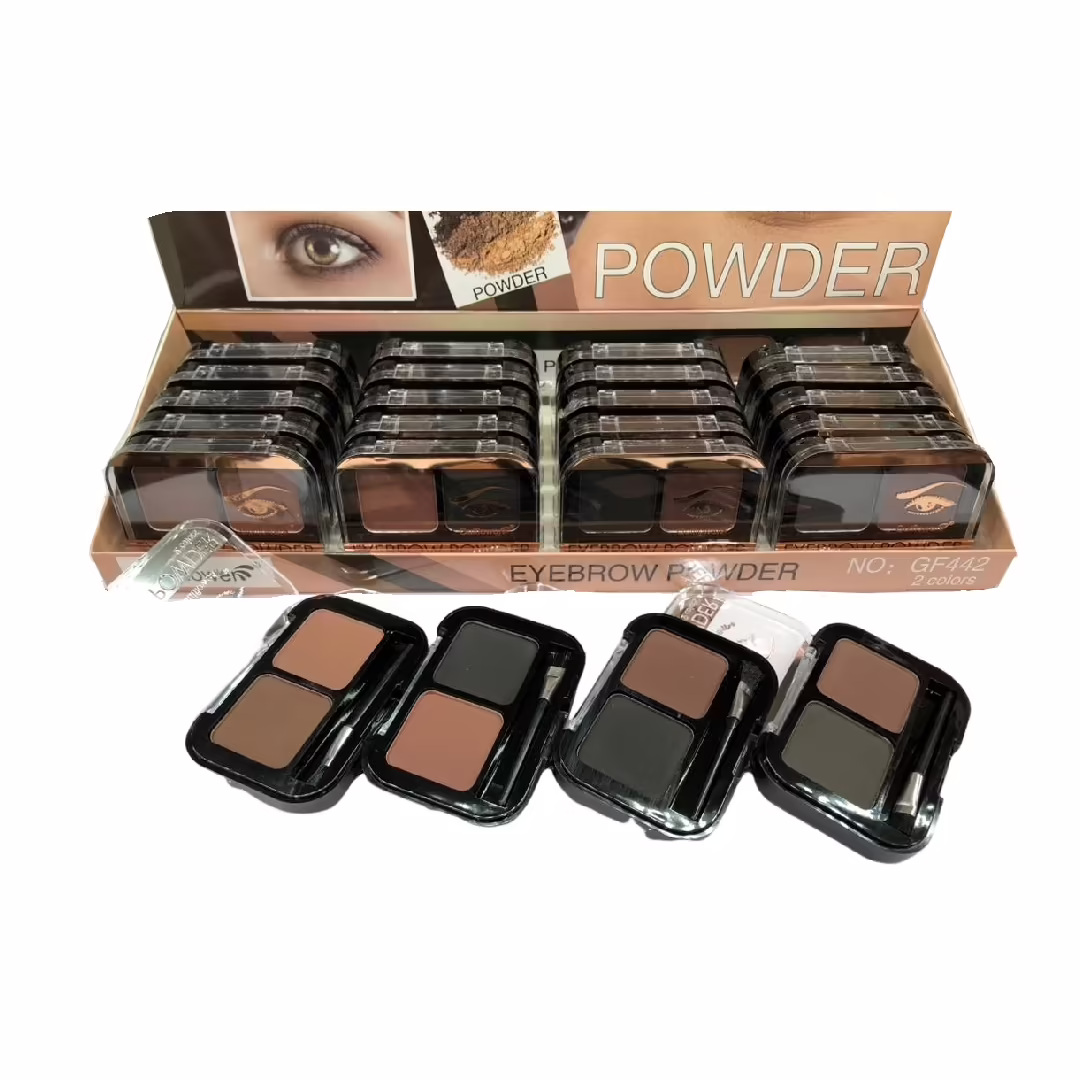 پالت سایه ابرو 2 رنگ POWDER بسته 24 عددی پالت سایه ابرو 2 رنگ POWDER بسته 24 عددی