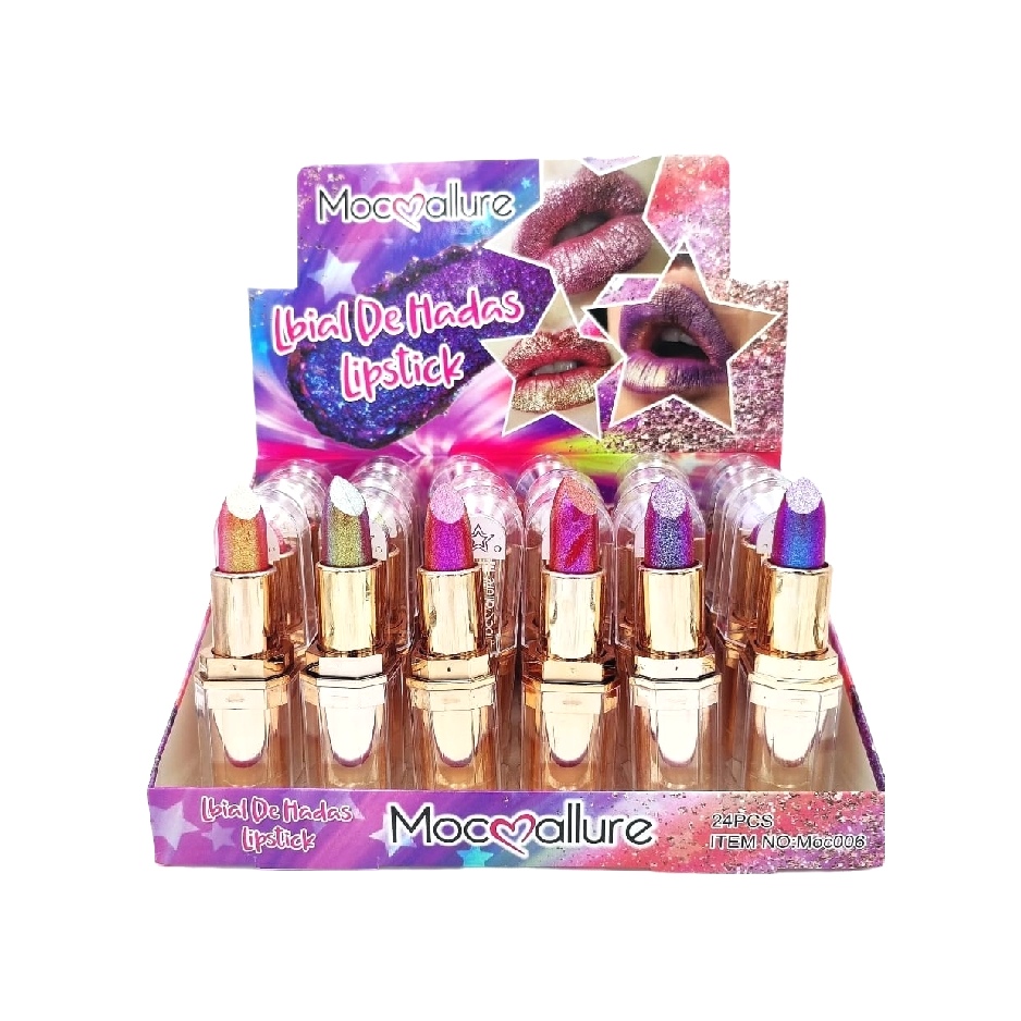 رژ لب جامد شاین دار Mocallure بسته 24 عددی