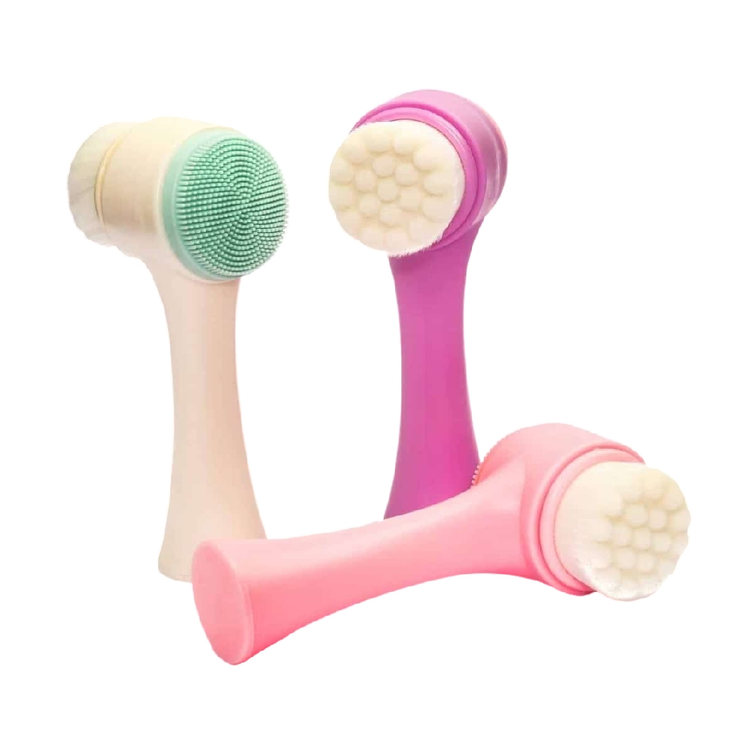 فیس براش دستی دو طرفه ارسال با رنگ رندوم بسته 6 عددی