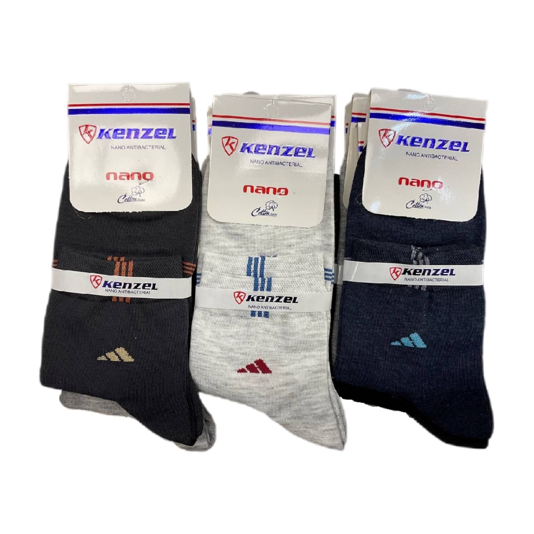جوراب مردانه نيم ساق كنزل بسته 12 عددی