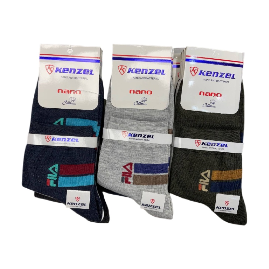 جوراب مردانه نيم ساق كنزل بسته 12 عددی
