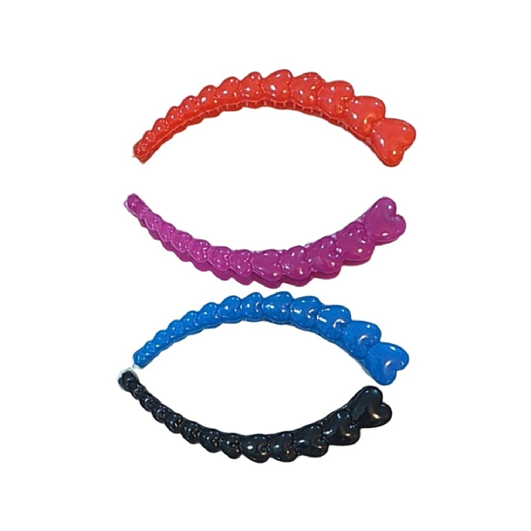 کلیپس مو مدل آبشاری طرح قلب بسته 12 عددی