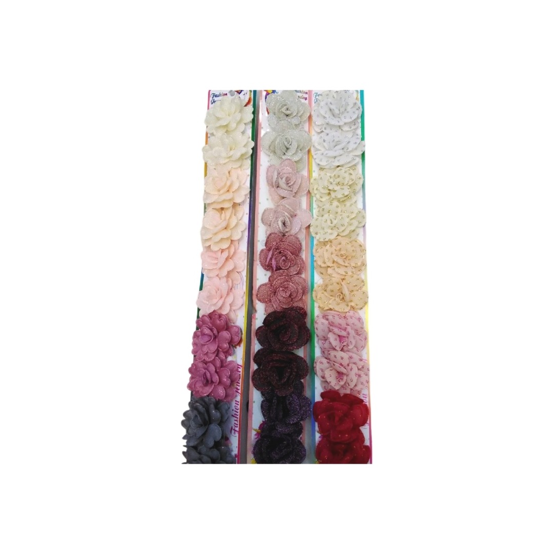 کش مو مدل گل شاین بسته 10 عددی