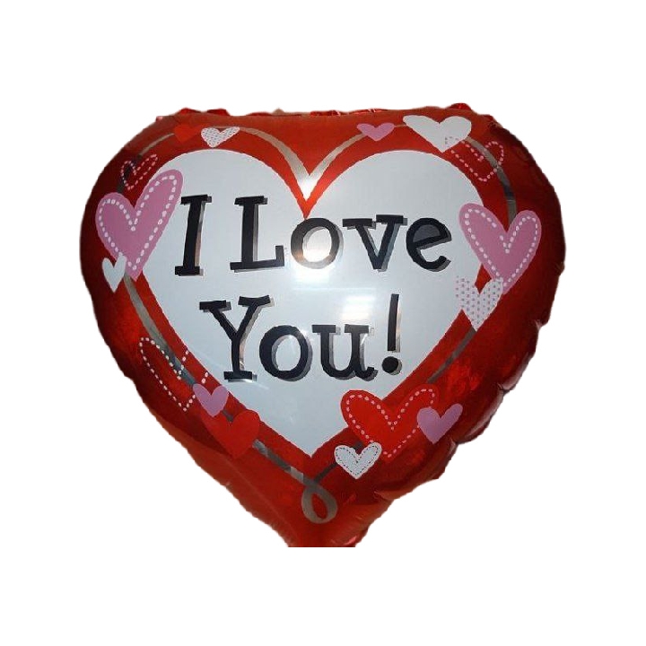 بادکنک فویلی مدل قلب طرح I love you بسته 50 عددی بادکنک فویلی مدل قلب طرح I love you بسته 50 عددی
