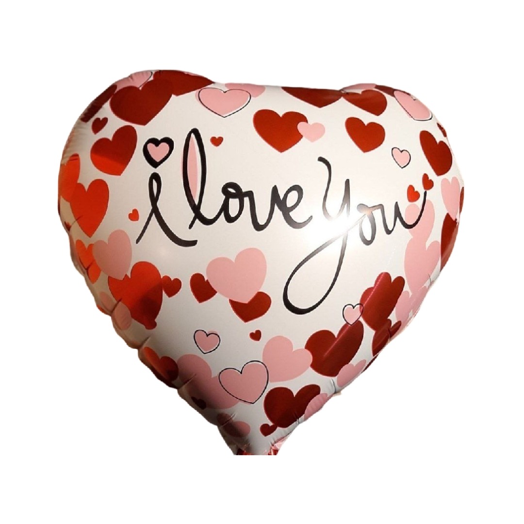بادکنک فویلی مدل قلب طرح I love you بسته 50 عددی بادکنک فویلی مدل قلب طرح I love you بسته 50 عددی