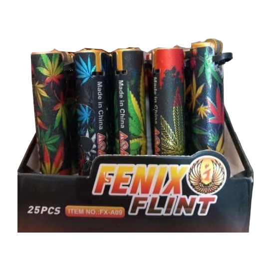 فندک Fenixi سنگی روکش فلزی بسته 25 عددی