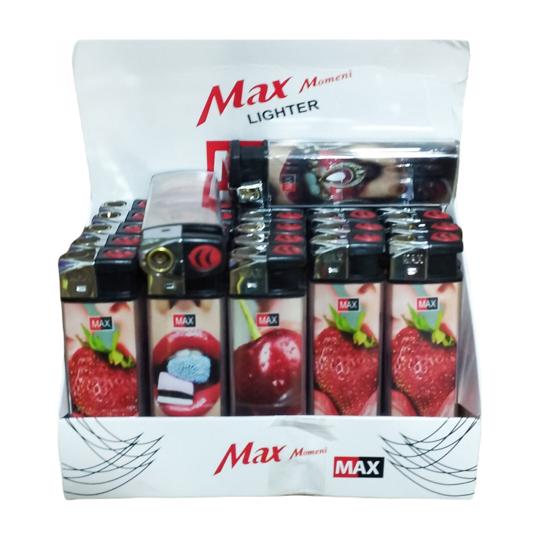 فندک کوره ای مکس طرح میوه بسته 25 عددی