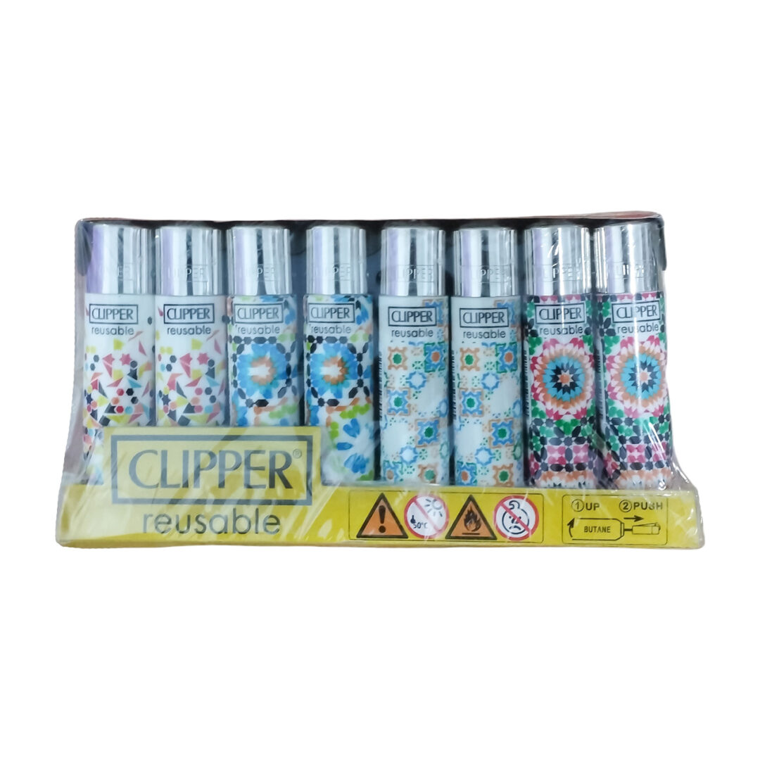 فندک سنگی کلیپر مدل Reusable 02 بسته 48 عددی