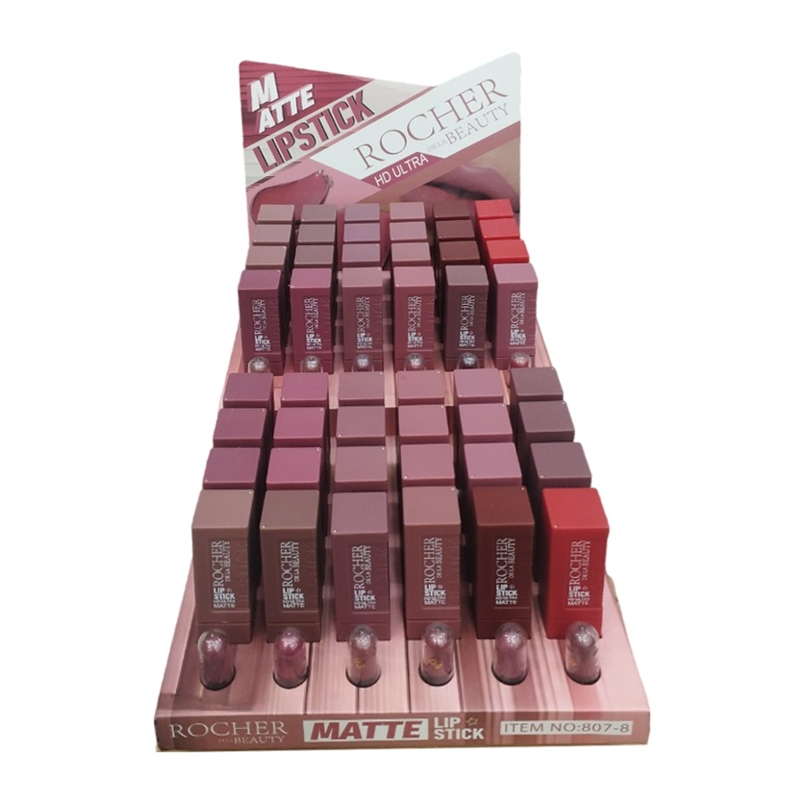 رژ لب جامد روچر بیوتی Ultra HD بسته 48 عددی کد 8