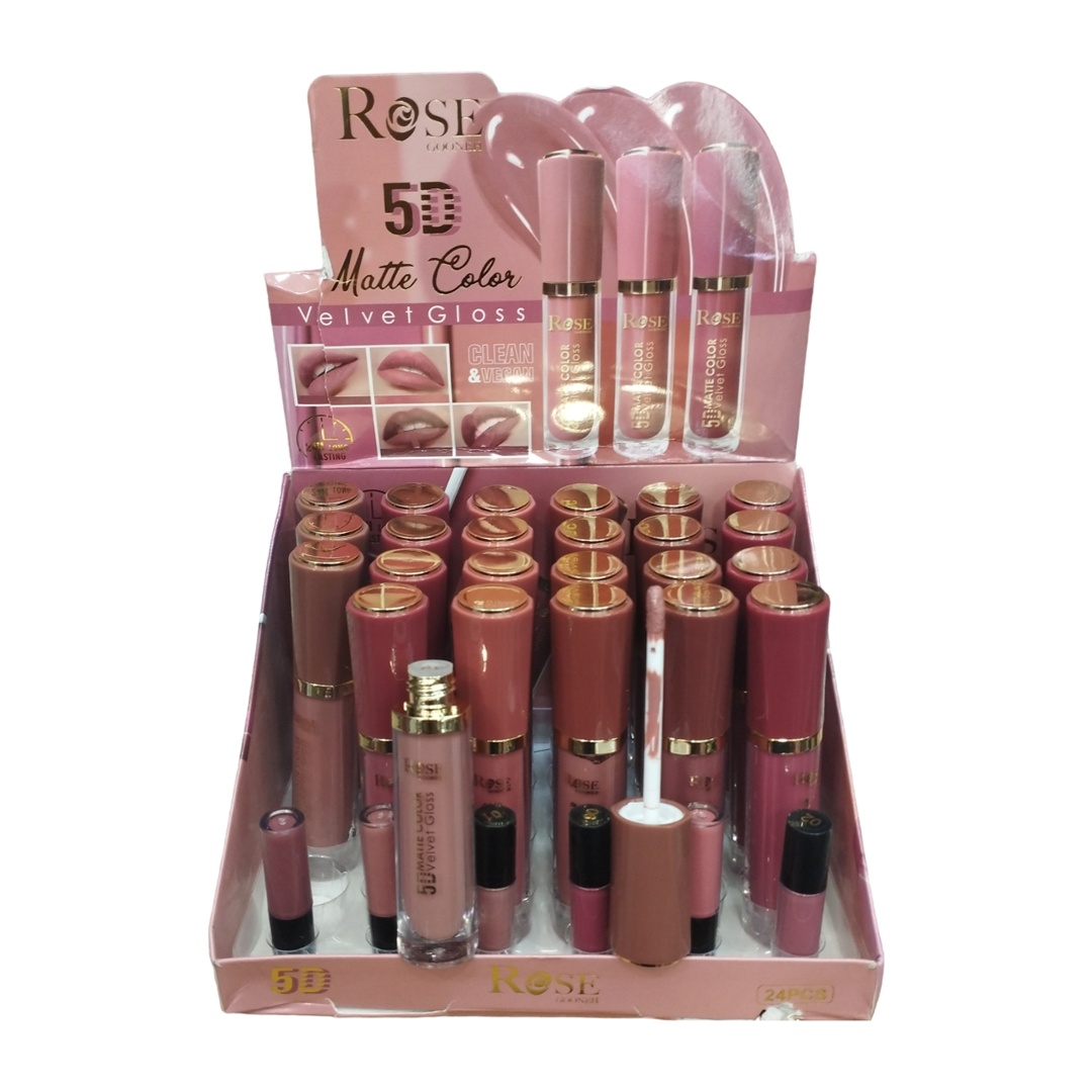 رژ لب مایع Rose مت کالر بسته 24عددی