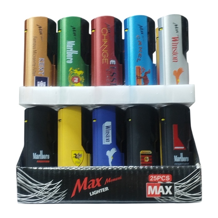 فندک کوره ای مکس مومنی طرح سیگار بسته 25 عددی