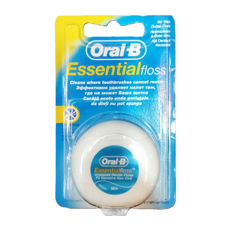 نخ دندان اورال بی مدل Essential طول 50m بسته 12 عددی