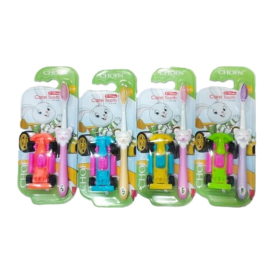 مسواک کودک چوفن همراه با جایزه بسته 12 عددی