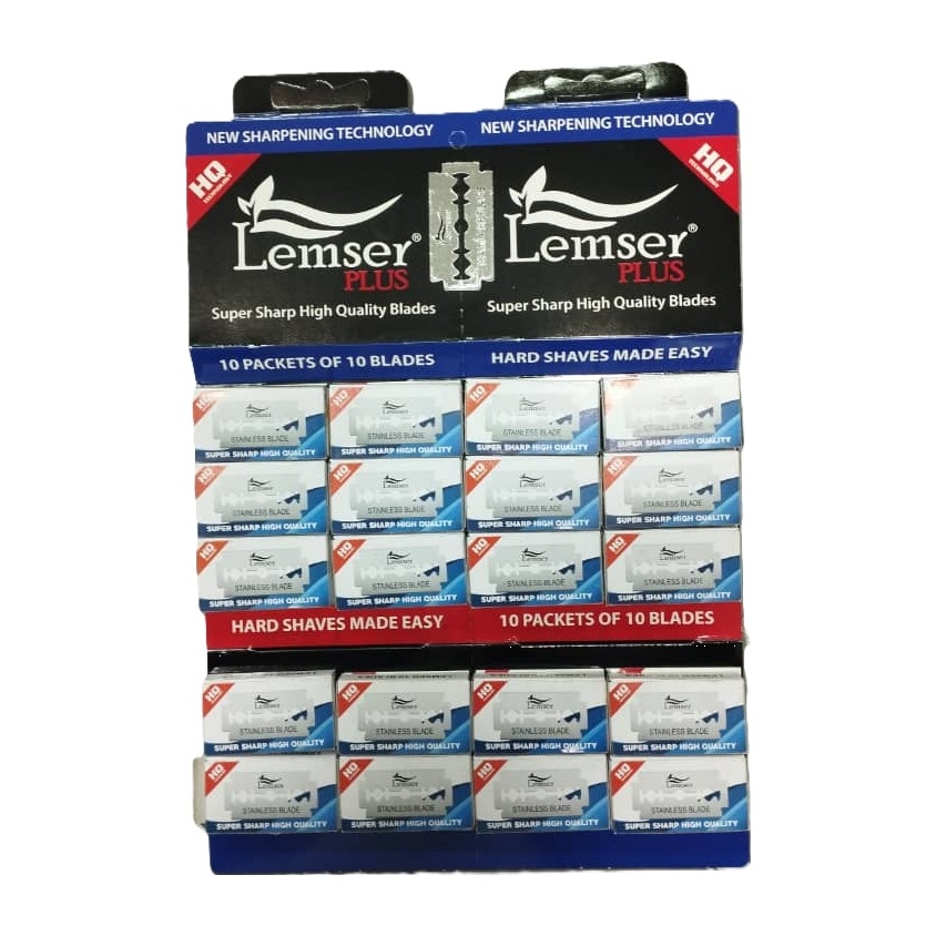 تیغ سنتی لمسر مدل Plus پاکت 10 تایی بسته 20 عددی تیغ سنتی لمسر مدل Plus پاکت 10 تایی بسته 20 عددی
