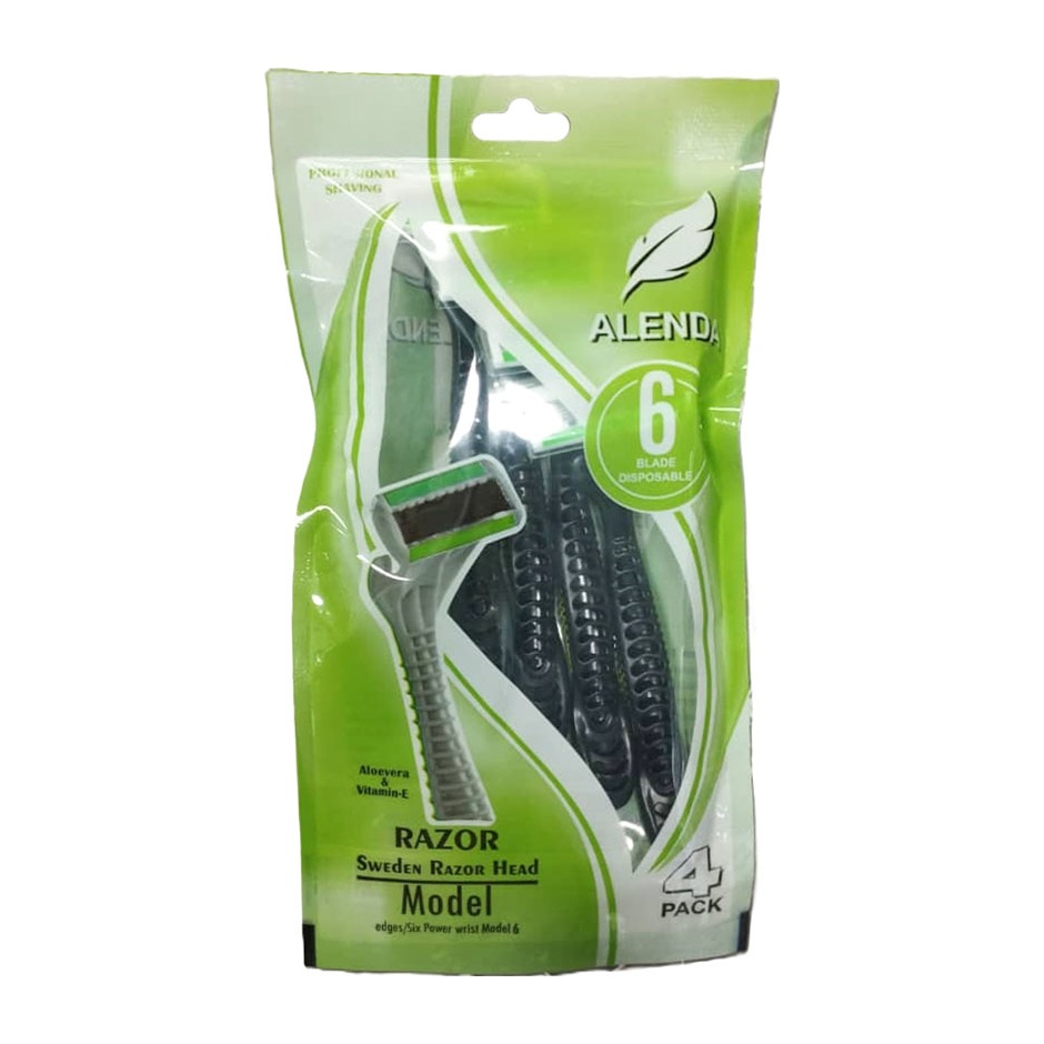 ژیلت 6 لبه آلندا پاکت 4 عددی بسته 12 عددی ژیلت 6 لبه آلندا پاکت 4 عددی بسته 12 عددی