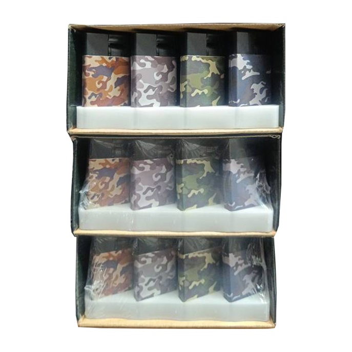 فندک کوره ای روکش فلزی طرح ارتشی بسته 25 عددی
