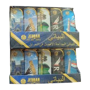 فندک کوره ای کلنگی طرح دوبی روکش فلزی بسته 25 عددی